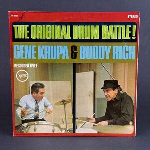 Gene Krupa Buddy Rich The Original Drum Battle Vinyl LP Verve NEAR MINT